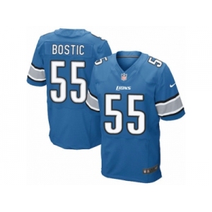 Men's Nike Detroit Lions #55 Jon Bostic Elite Light Blue Team Color NFL Jersey