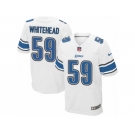 Men's Nike Detroit Lions #59 Tahir Whitehead Elite White NFL Jersey