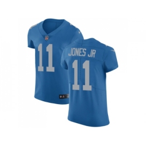 Nike Detroit Lions #11 Marvin Jones Jr Blue Throwback Men Stitched NFL Vapor Untouchable Elite Jersey