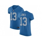 Nike Detroit Lions #13 T.J. Jones Blue Throwback Men Stitched NFL Vapor Untouchable Elite Jersey