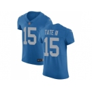 Nike Detroit Lions #15 Golden Tate III Blue Throwback Men Stitched NFL Vapor Untouchable Elite Jersey