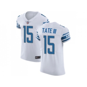 Nike Detroit Lions #15 Golden Tate III White Men Stitched NFL Vapor Untouchable Elite Jersey