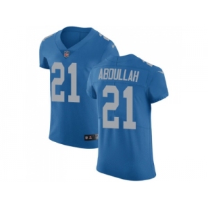 Nike Detroit Lions #21 Ameer Abdullah Blue Throwback Men Stitched NFL Vapor Untouchable Elite Jersey