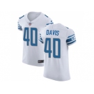 Nike Detroit Lions #40 Jarrad Davis White Men Stitched NFL Vapor Untouchable Elite Jersey