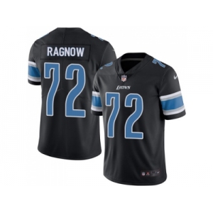 Nike Detroit Lions #72 Frank Ragnow Men Rush Vapor Untouchable Black Elite NFL Jersey