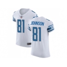 Nike Detroit Lions #81 Calvin Johnson White Men Stitched NFL Vapor Untouchable Elite Jersey