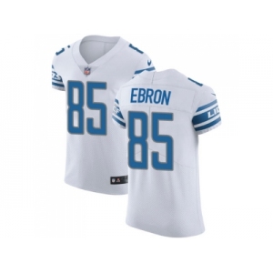 Nike Detroit Lions #85 Eric Ebron White Men Stitched NFL Vapor Untouchable Elite Jersey