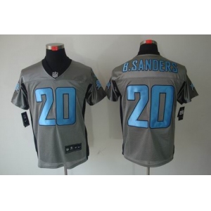 nike nfl jersey detroit lions #20 b.sanders grey[Elite shadow]