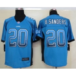 nike nfl jersey detroit lions #20 sanders blue[Elite drift fashion]