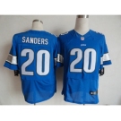 nike nfl jersey detroit lions #20 sanders blue[Elite]