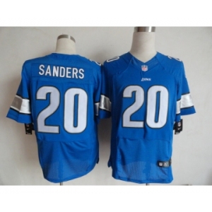 nike nfl jersey detroit lions #20 sanders blue[Elite]