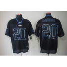 nike nfl jerseys detroit lions #20 b.sanders black[Elite lights out]