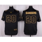 nike nfl jerseys detroit lions #20 sanders black gold collection[Elite]