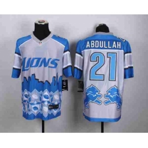 nike nfl jerseys detroit lions #21 abdullah noble fashion[2015 Elite][abdullah]