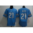 nike nfl jerseys detroit lions #21 bush blue[Elite]