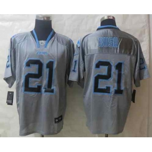 nike nfl jerseys detroit lions #21 bush grey[Elite lights out]