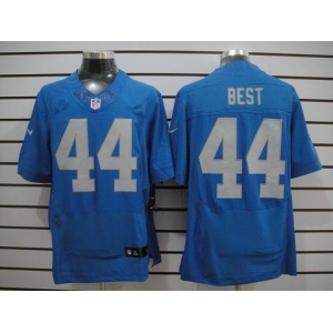 nike nfl jerseys detroit lions #44 jahvid best blue(Elite throwback)