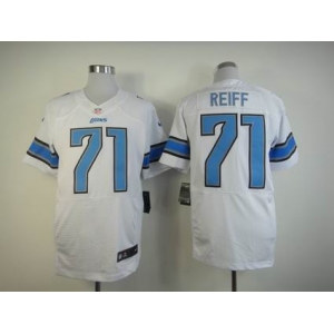 nike nfl jerseys detroit lions #71 reiff white[Elite]