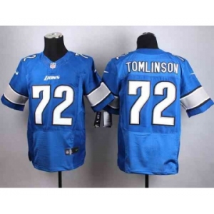 nike nfl jerseys detroit lions #72 tomlinson blue[Elite]