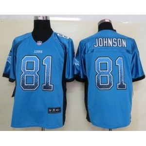 nike nfl jerseys detroit lions #81 calvin johnson blue[Elite drift fashion]