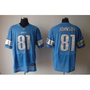 nike nfl jerseys detroit lions #81 calvin johnson blue[elite]