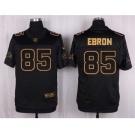 nike nfl jerseys detroit lions #85 ebron black gold collection[Elite]