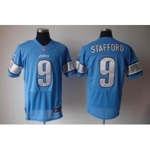 nike nfl jerseys detroit lions #9 stafford blue[elite]