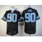 nike nfl jerseys detroit lions #90 ndamukong suh black[Elite]