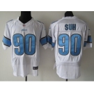 nike nfl jerseys detroit lions #90 ndamukong suh white[elite]