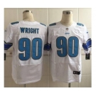 nike nfl jerseys detroit lions #90 wright white[Elite][wright]