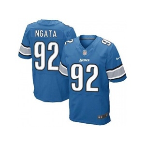 nike nfl jerseys detroit lions #92 ngata blue[Elite]