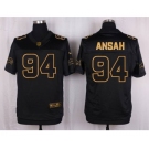 nike nfl jerseys detroit lions #94 ansah black gold collection[Elite]