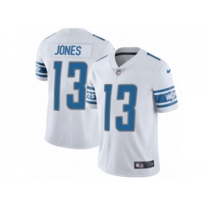 Men Nike Detroit Lions #13 T.J. Jones White Vapor Untouchable Limited Player NFL Jersey