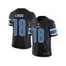 Men Nike Detroit Lions #18 Jeff Locke Limited Black Rush Vapor Untouchable NFL Jersey