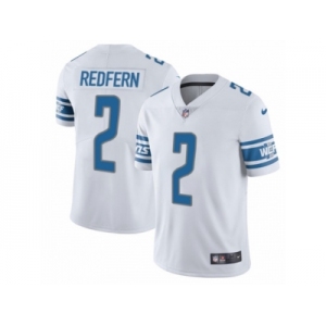 Men Nike Detroit Lions #2 Kasey Redfern White Vapor Untouchable Limited Player NFL Jersey