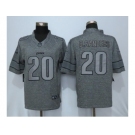 Men Nike Detroit Lions #20 Barry Sanders Gray Stitched Gridiron Gray Limited Jersey