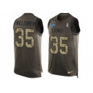 Men Nike Detroit Lions #35 Miles Killebrew Limited Green Salute to Service Tank Top NFL Jersey