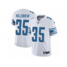 Men Nike Detroit Lions #35 Miles Killebrew White Vapor Untouchable Limited Player NFL Jersey