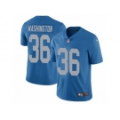 Men Nike Detroit Lions #36 Dwayne Washington Blue Alternate Vapor Untouchable Limited Player NFL Jersey