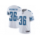 Men Nike Detroit Lions #36 Dwayne Washington White Vapor Untouchable Limited Player NFL Jersey