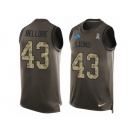 Men Nike Detroit Lions #43 Nick Bellore Limited Green Salute to Service Tank Top NFL Jersey