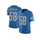 Men Nike Detroit Lions #58 Paul Worrilow Blue Team Color Vapor Untouchable Limited Player NFL Jersey