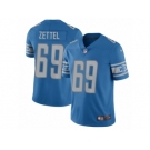 Men Nike Detroit Lions #69 Anthony Zettel Blue Team Color Vapor Untouchable Limited Player NFL Jersey