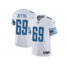 Men Nike Detroit Lions #69 Anthony Zettel White Vapor Untouchable Limited Player NFL Jersey