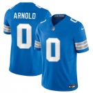 Men's Detroit Lions #0 Terrion Arnold New Blue 2024 Draft F.U.S.E. Vapor Limited Football Stitched Jersey