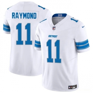 Men's Detroit Lions #11 Kalif Raymond White 2024 F.U.S.E. Vapor Limited Football Stitched Jersey