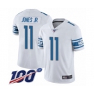 Men's Detroit Lions #11 Marvin Jones Jr White Vapor Untouchable Limited Player 100th Season Football Jersey