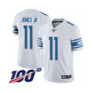 Men's Detroit Lions #11 Marvin Jones Jr White Vapor Untouchable Limited Player 100th Season Football Jersey