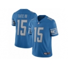 Men's Detroit Lions #15 Golden Tate Nike Blue 2017 Limited Jersey