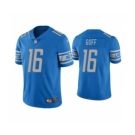 Men's Detroit Lions #16 Jared Goff Blue Vapor Untouchable Limited Stitched Football Jersey